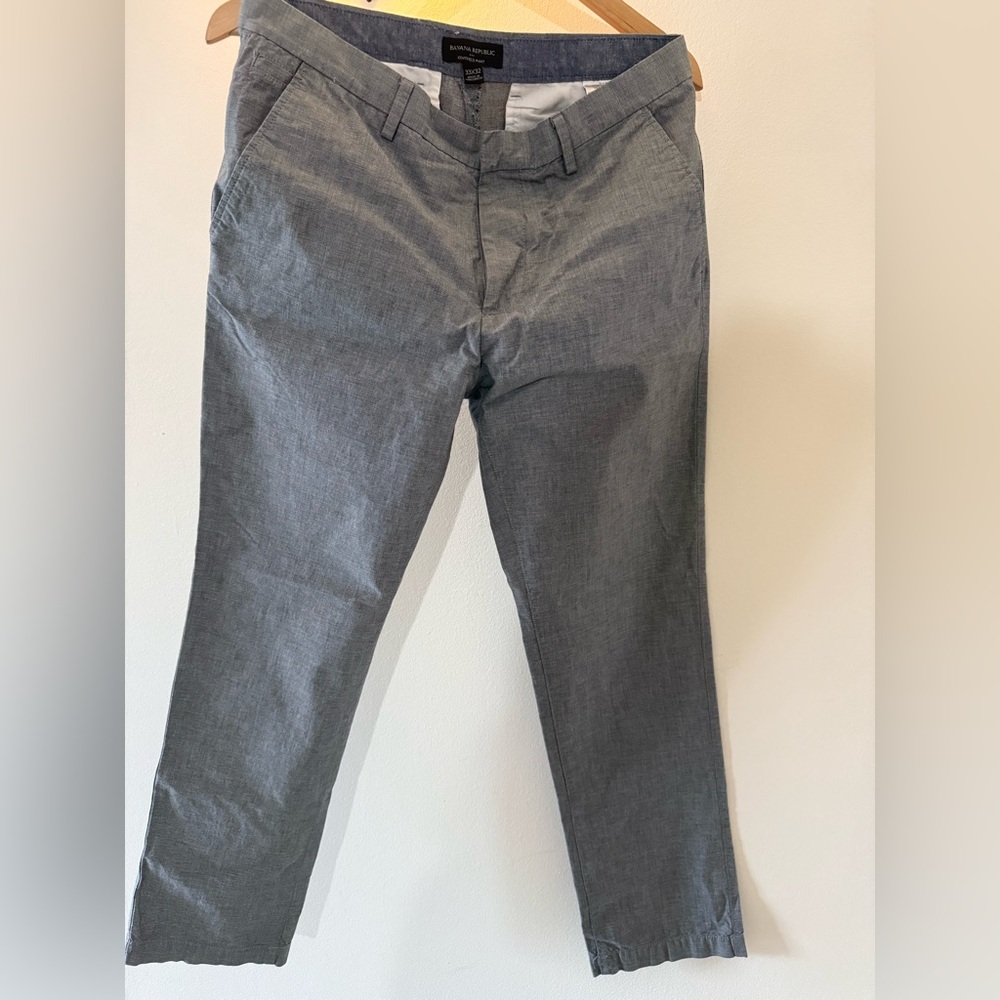 (USED LIKE NEW) Banana Republic Light Gray Kentfield Pants for Man